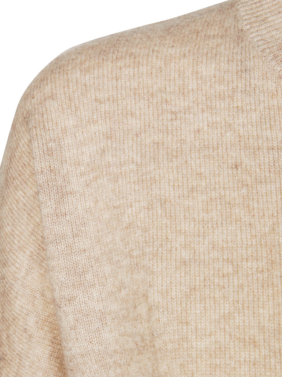 Absolut Cashmere Crew Neck Over Glove Sleeve Neutraal