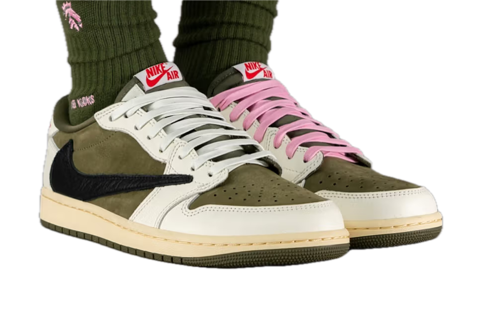 Nike Travis Scott x Air Jordan 1 Low OG 'Medium Olive' Divers