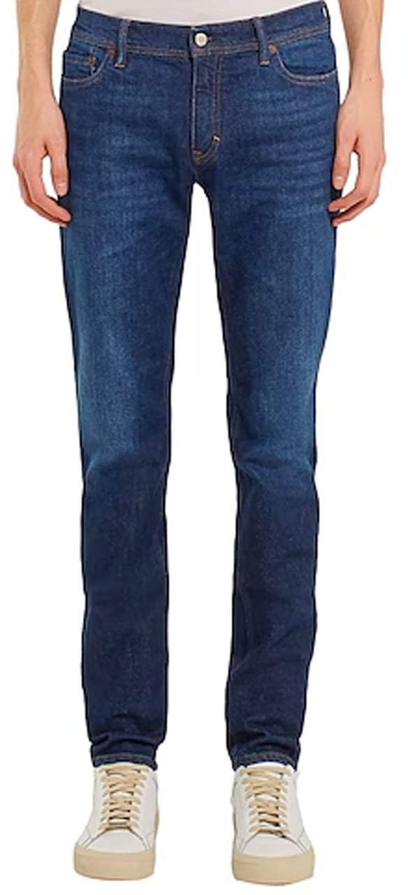 Acne Studios River Dark Blue Cotton Denim Jeans Divers