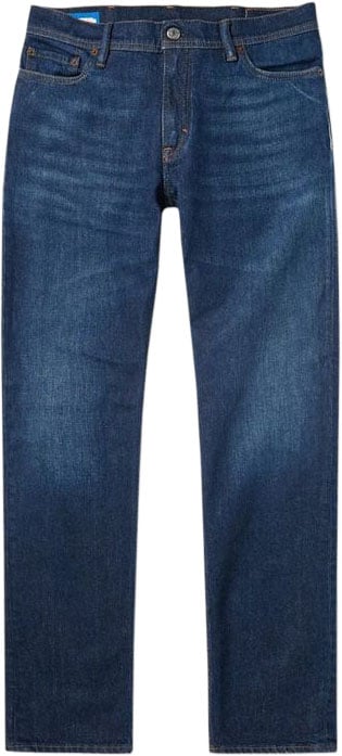 Acne Studios Blue Cotton Slim Fit Jeans Blauw
