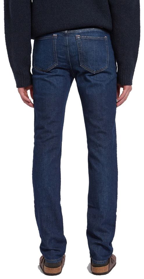 Acne Studios Blue Cotton Slim Fit Jeans Blauw