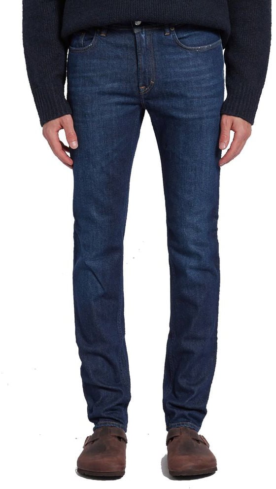 Acne Studios Blue Cotton Slim Fit Jeans Blauw