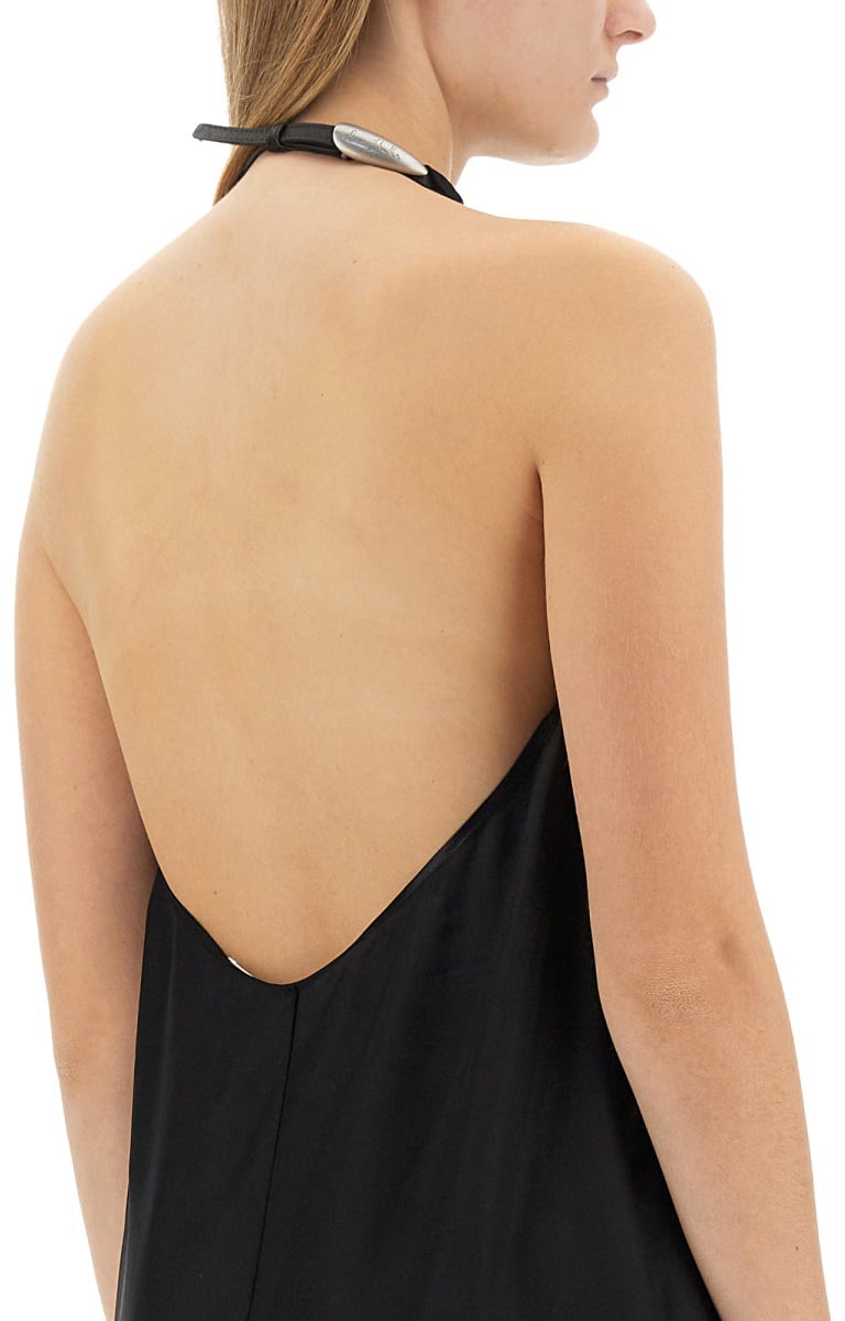 Acne Studios SATIN DRESS Zwart