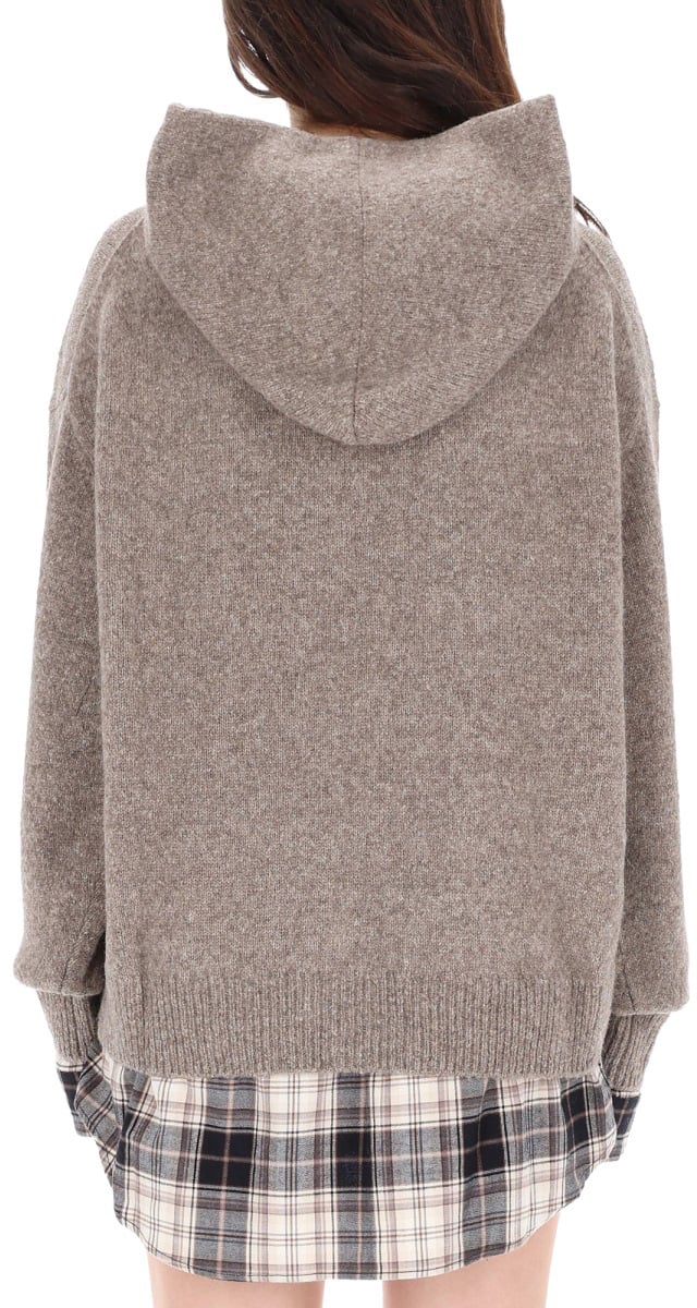 Acne Studios ALPACA HOODED SWEATER Beige