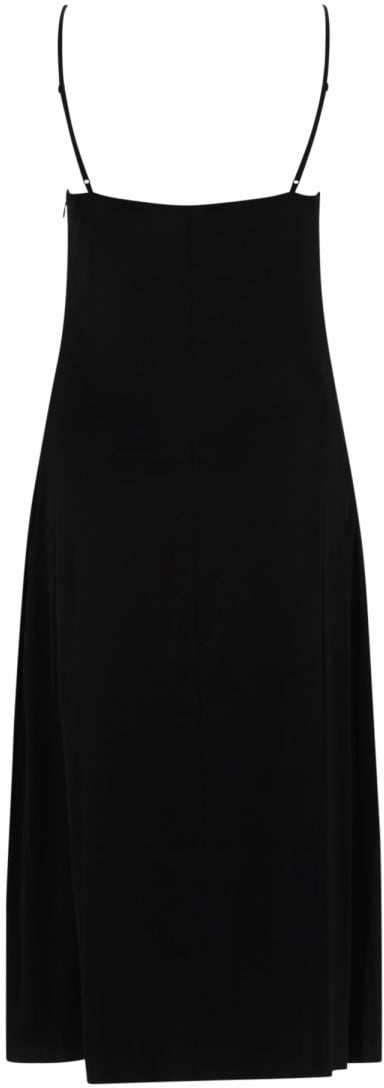 Acne Studios SATIN MIDI DRESS Zwart