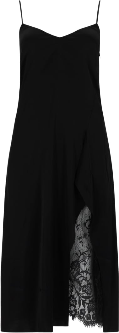 Acne Studios SATIN MIDI DRESS Zwart