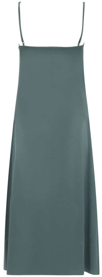 Acne Studios SATIN MIDI DRESS Groen