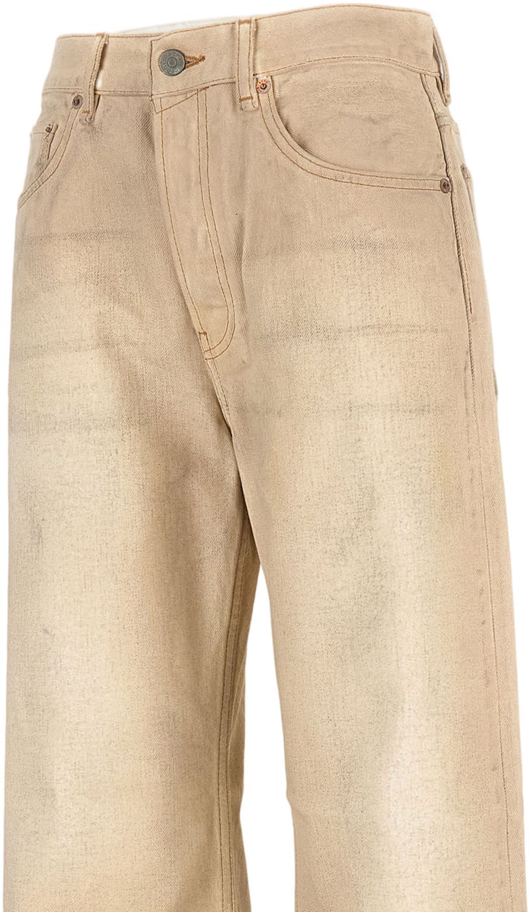 Acne Studios High-Waisted Wide-Leg Jeans With Classic Five-Pocket Design Neutraal