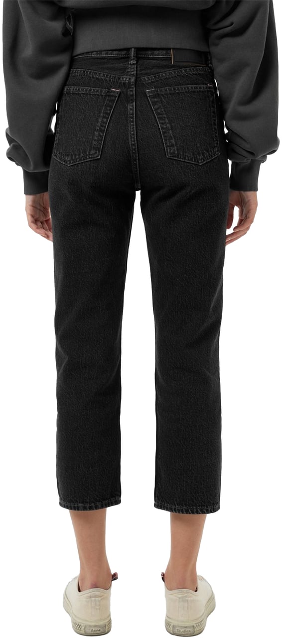 Acne Studios Mece High-rise Cropped Jeans Zwart