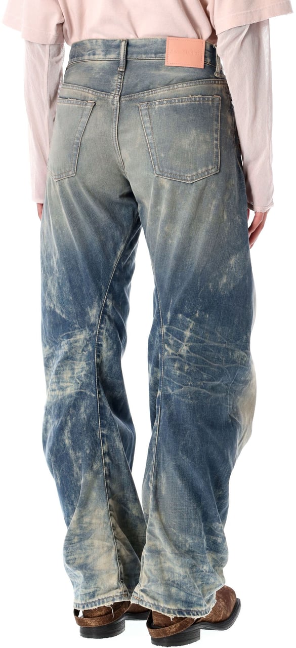 Acne Studios Acne Studios loose bleached denim jeans 2006F Blauw