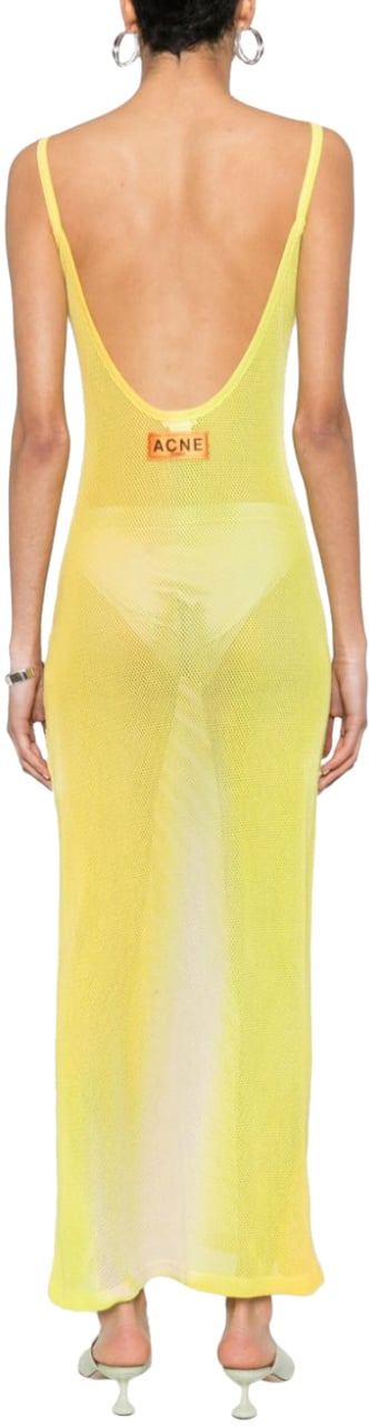 Acne Studios Acne Studios Mesh Dress - Acid Yellow Geel