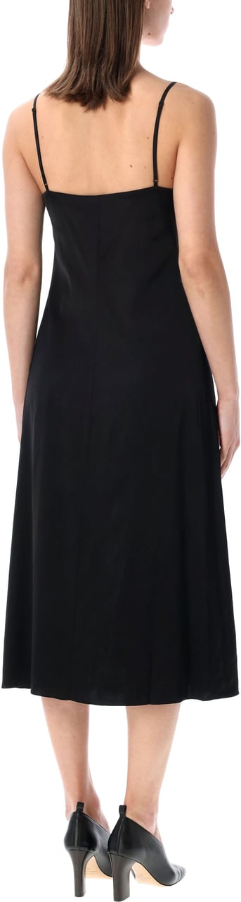 Acne Studios Docketta Midi Dress Nero Zwart