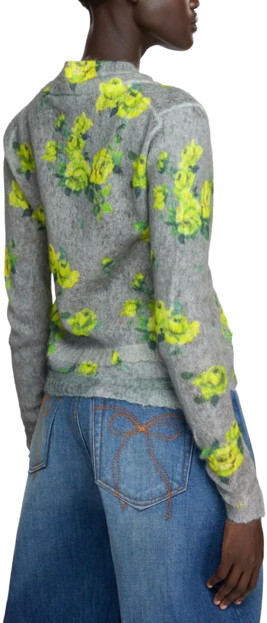 Acne Studios Longsleeve Top Grey/multi Grijs