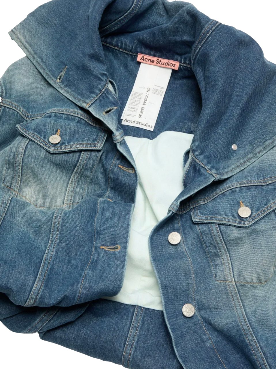 Acne Studios Acne Studios Denim Jacket Mid Blue Blauw