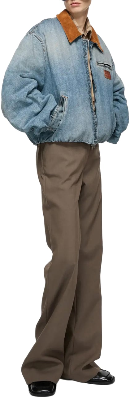 Acne Studios Jacket Mid Blue Blauw