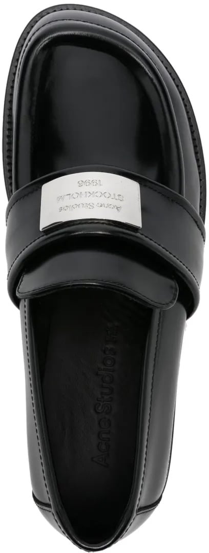 Acne Studios Leather Loafer Black Zwart