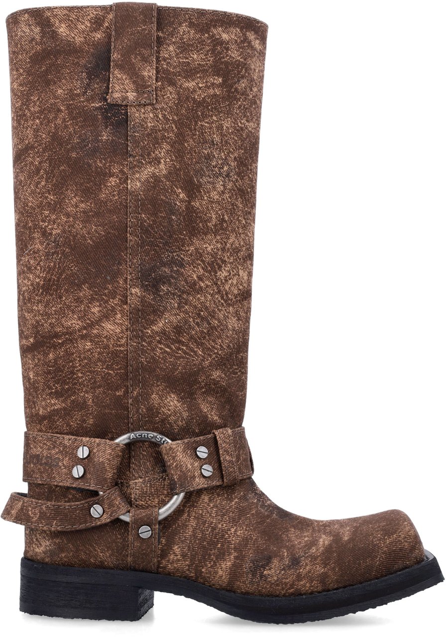 Acne Studios Balius Boot Brushed Leather Rust Brown Bruin