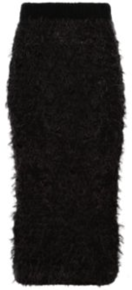 Acne Studios Acne Studios Ripped Asymmetrical Skirt - Black Zwart