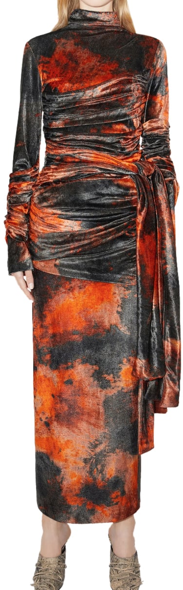 Acne Studios Acne Studios Midi Skirt - Rust Orange Divers