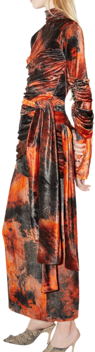 Acne Studios Acne Studios Midi Skirt - Rust Orange Divers