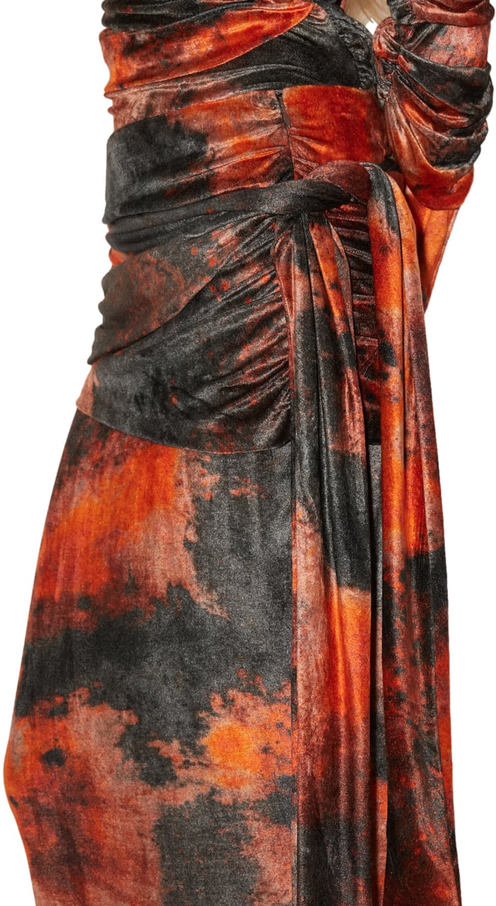 Acne Studios Acne Studios Midi Skirt - Rust Orange Divers