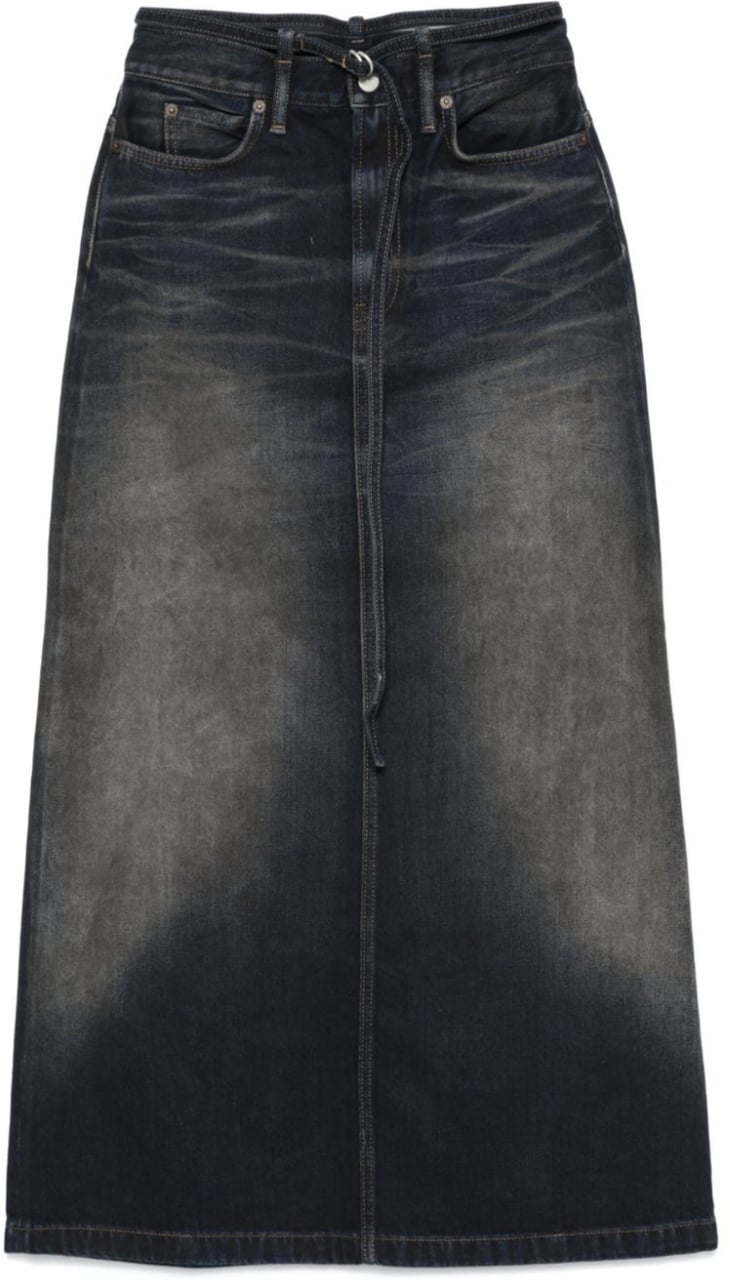 Acne Studios Acne Studios Denim Skirt Dark Blue Blauw