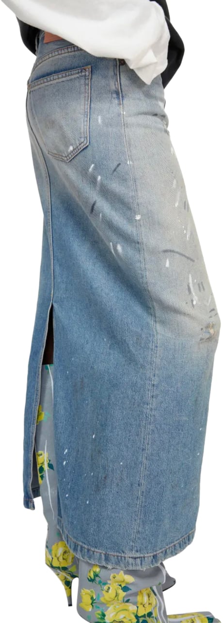 Acne Studios Acne Studios Denim Skirt Light Blue Blauw