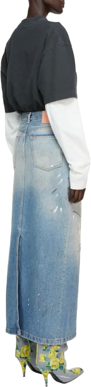 Acne Studios Acne Studios Denim Skirt Light Blue Blauw