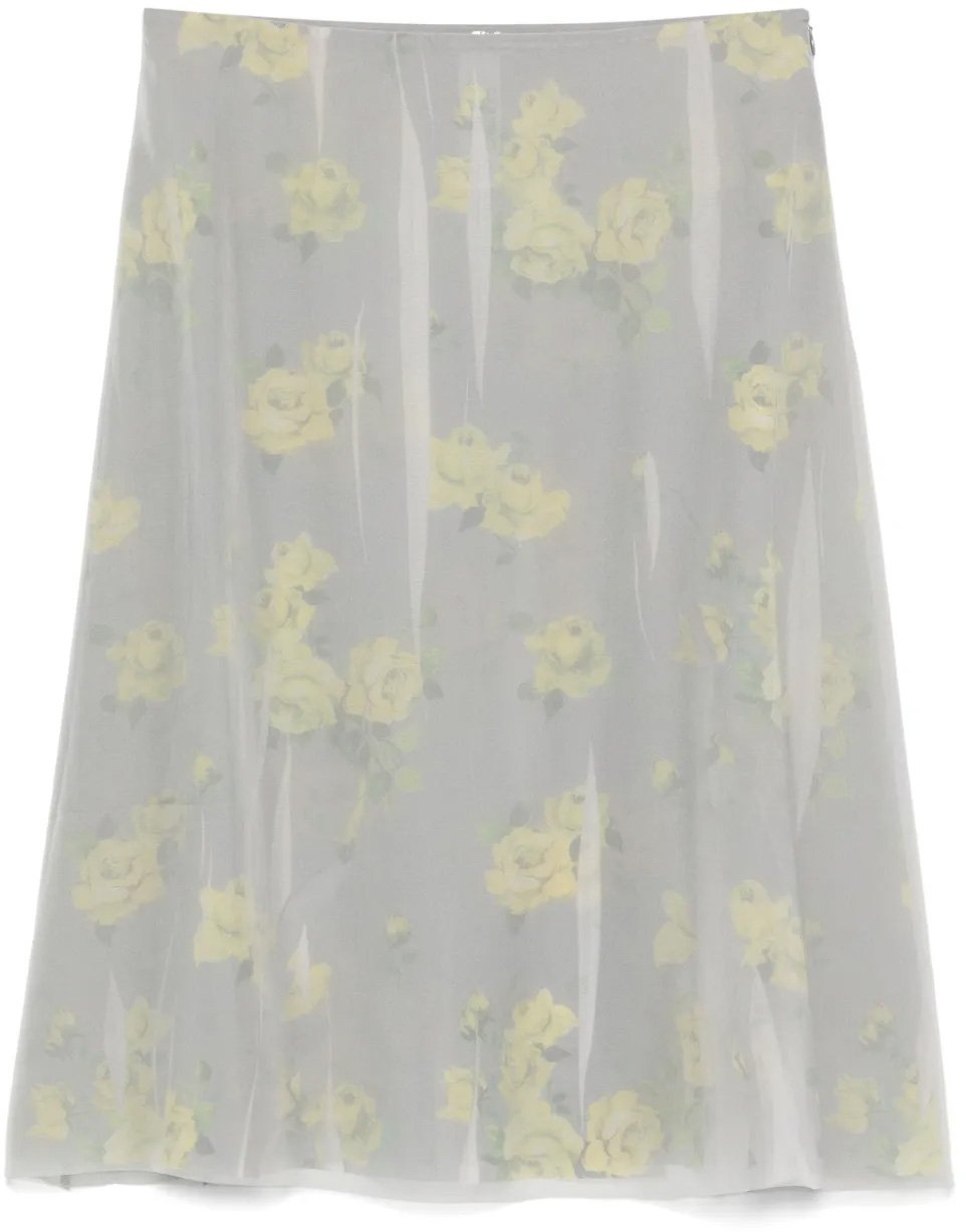 Acne Studios Skirt Yellow/grey Geel