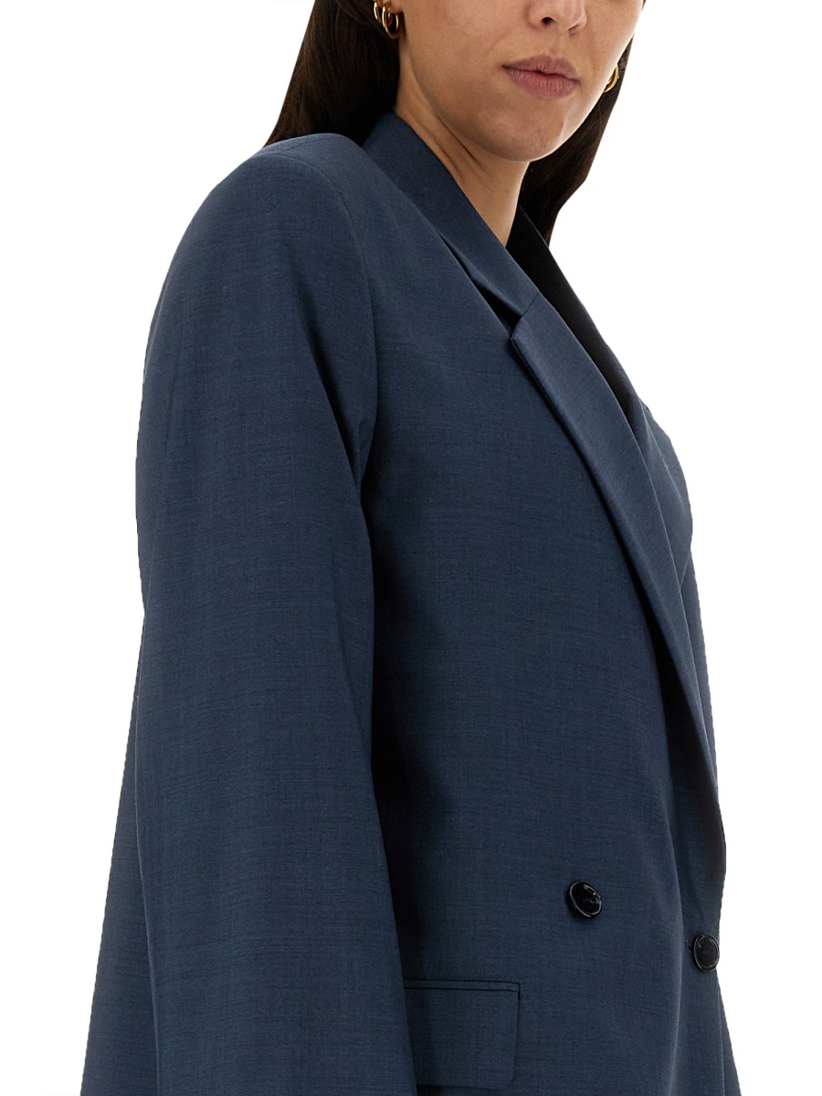 Acne Studios Structured Oversized Wool Jacket Zwart