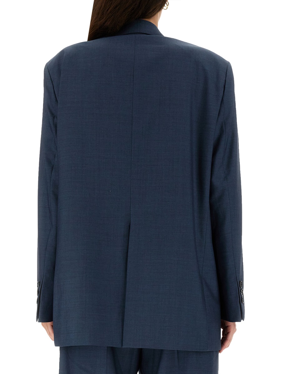Acne Studios Structured Oversized Wool Jacket Zwart
