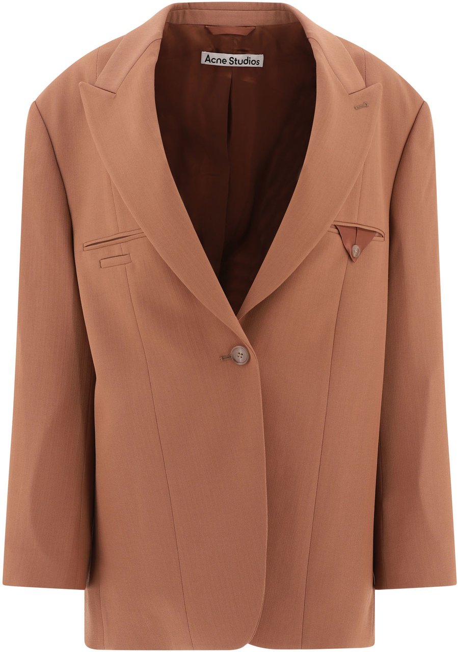Acne Studios Single-breasted blazer Bruin