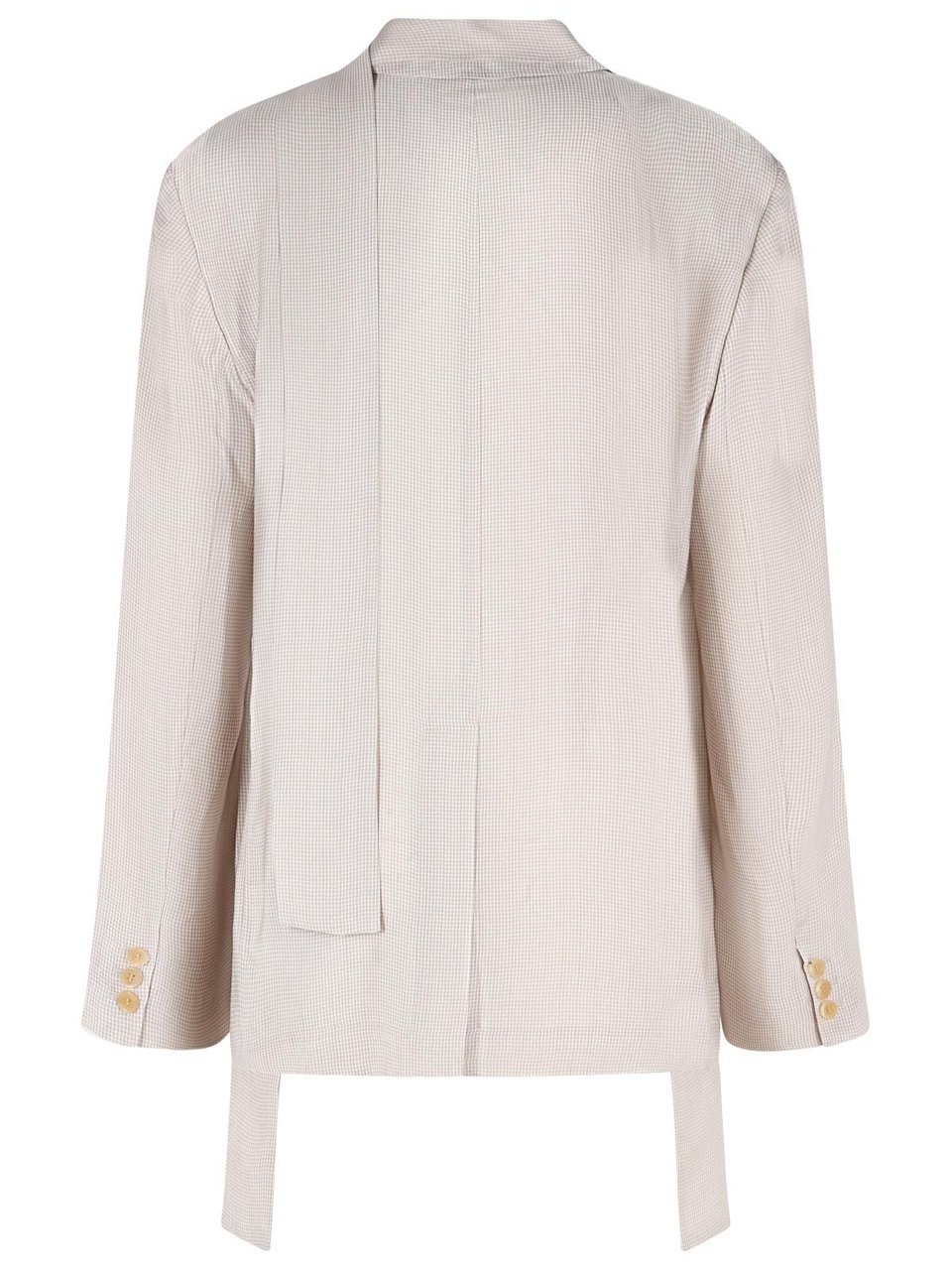 Acne Studios Blazer In Cupro Beige Wit