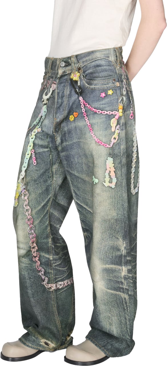 Acne Studios Acne Studios Jeans Mid Blue Blauw