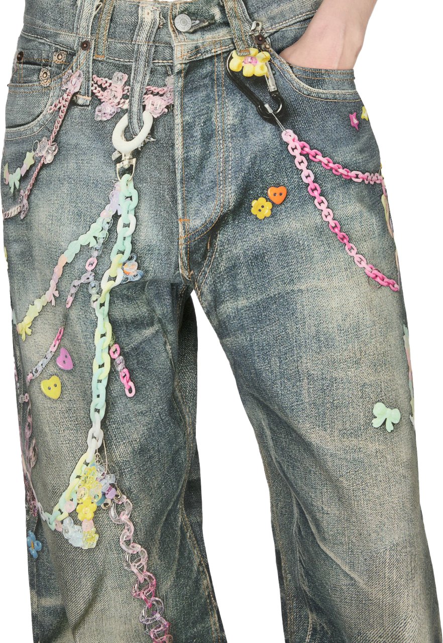Acne Studios Acne Studios Jeans Mid Blue Blauw