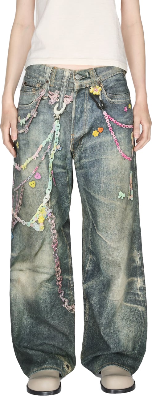Acne Studios Acne Studios Jeans Mid Blue Blauw