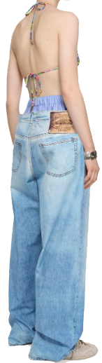 Acne Studios Trousers Light Blue Blauw