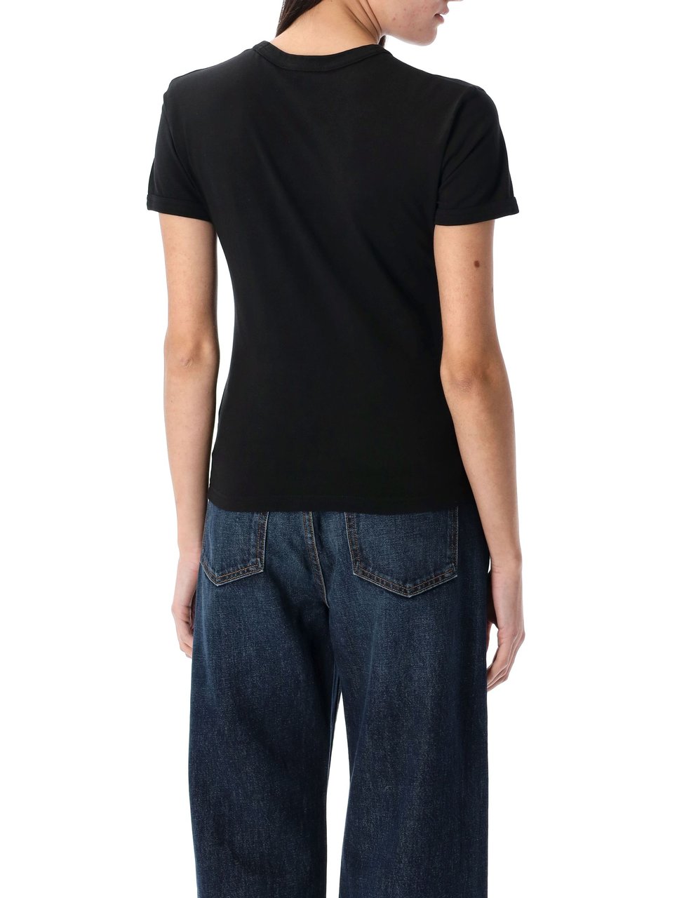 Acne Studios Etza Tshirt Faded Black Zwart