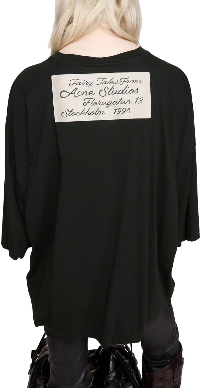 Acne Studios Boxy T-shirt Black Zwart