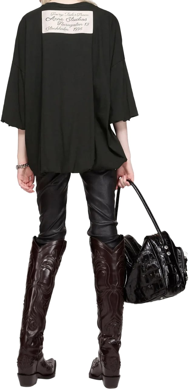 Acne Studios Boxy T-shirt Black Zwart
