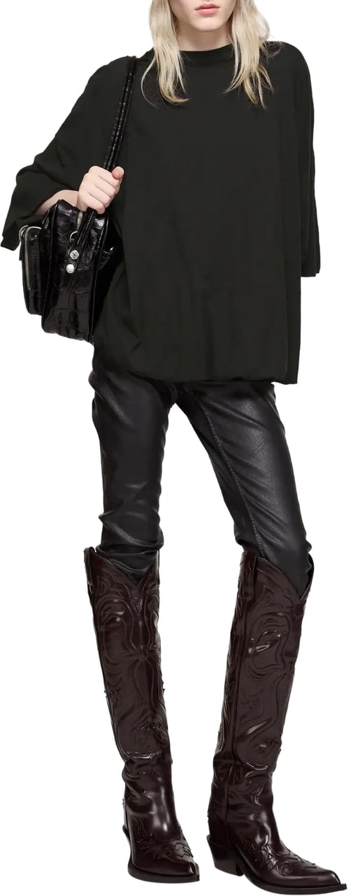 Acne Studios Boxy T-shirt Black Zwart