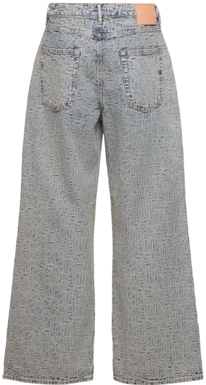 Acne Studios Acne Studios Monogram Jeans - Blue/beige Beige