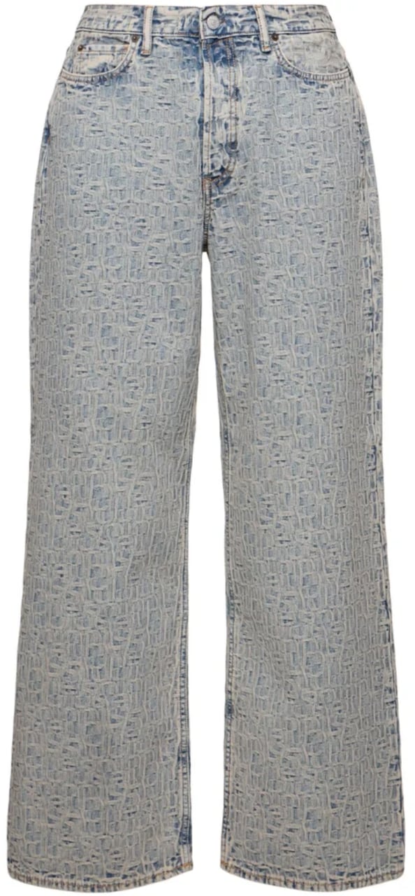 Acne Studios Acne Studios Monogram Jeans - Blue/beige Beige