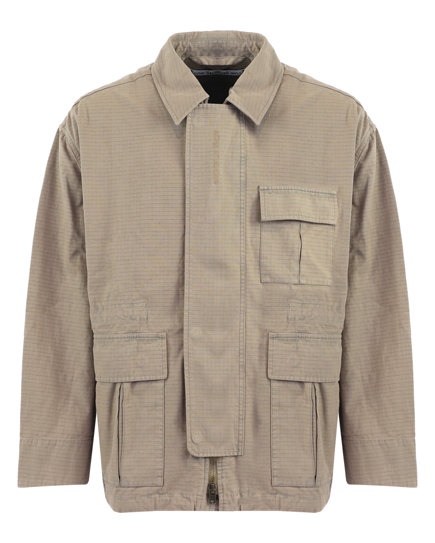 Acne Studios Heren Ripstop Jacket Beige Beige