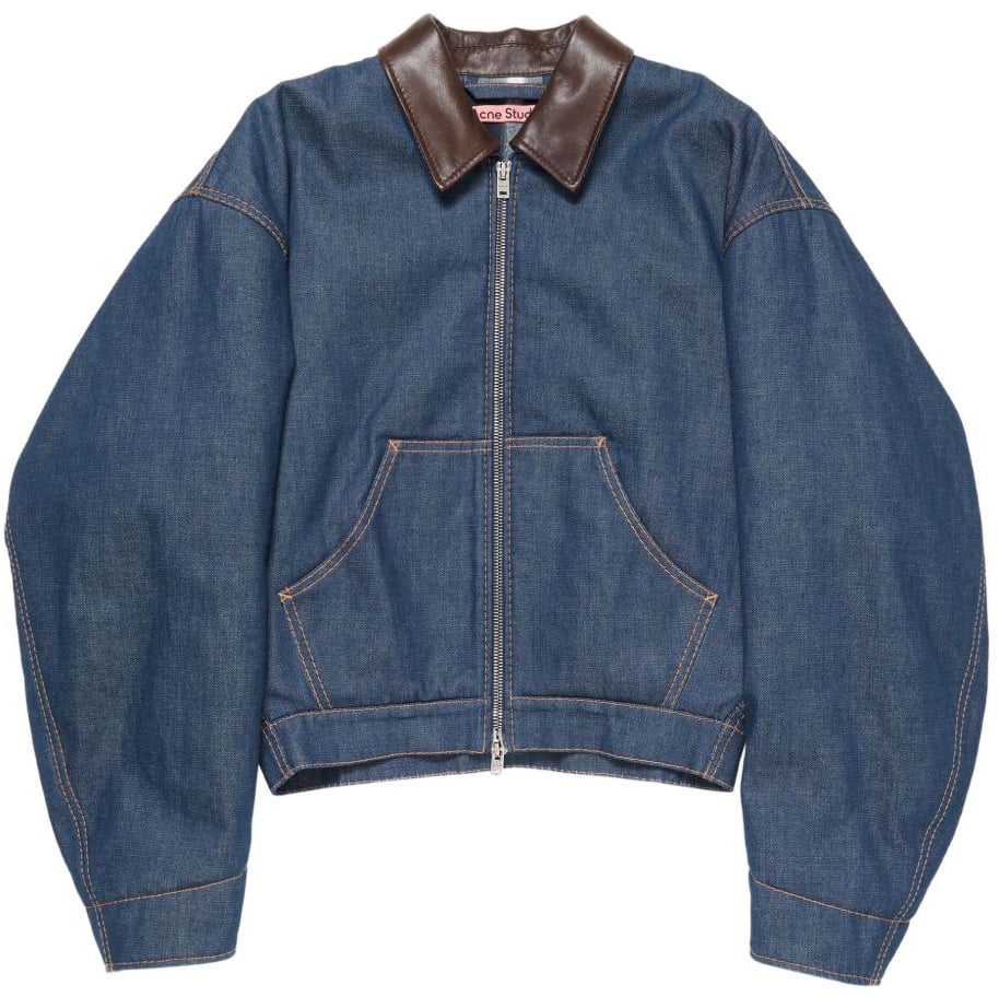 Acne Studios Coats Blue Blauw