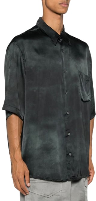 Acne Studios Short Sleeve Shirt Black Zwart