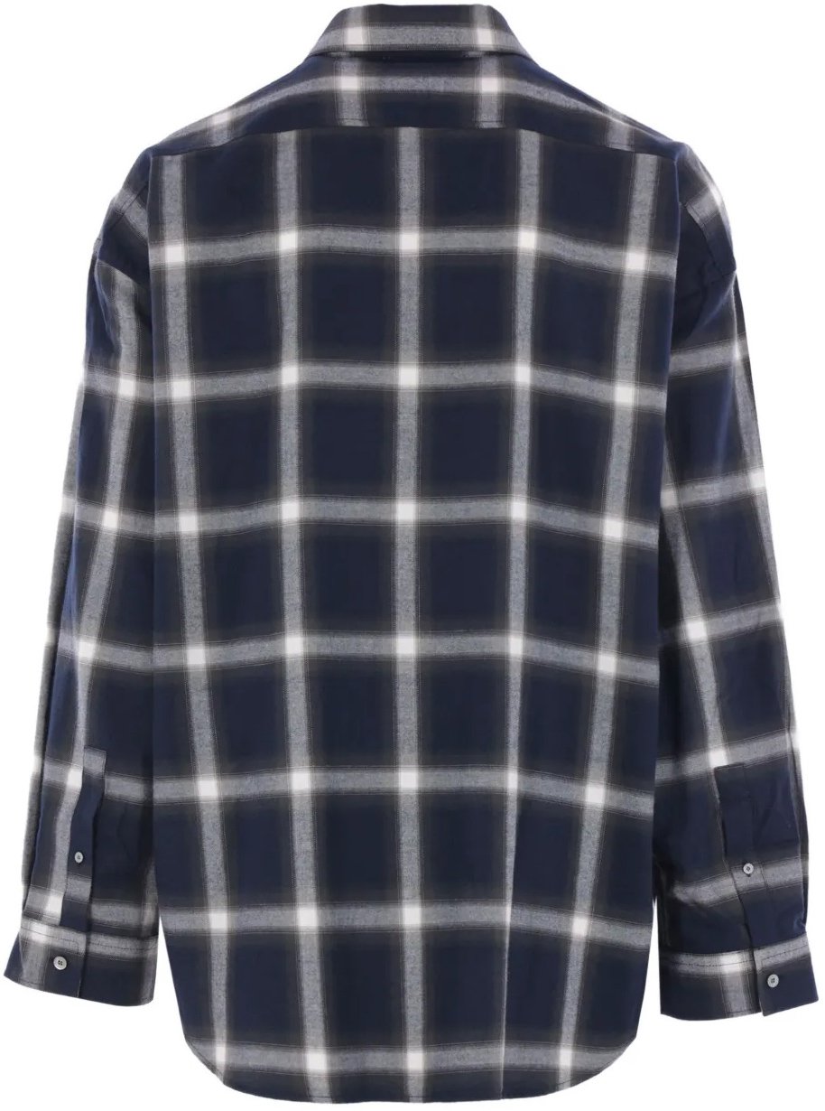 Acne Studios Shirt Navy Multi Blauw