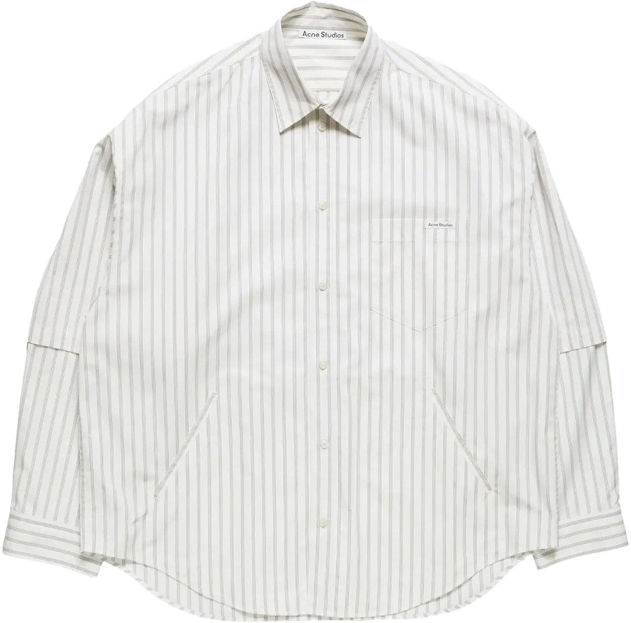 Acne Studios Shirt Off White/grey Wit