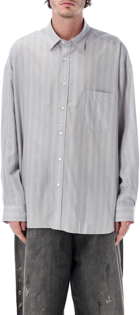 Acne Studios Soffia Stripe Shirt Grey Multi Divers