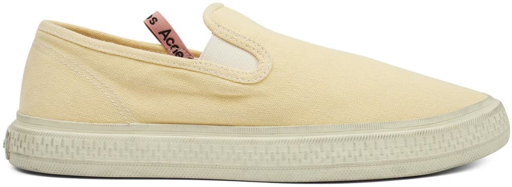 Acne Studios Ballow Tumbled Slip On Sneakers Geel